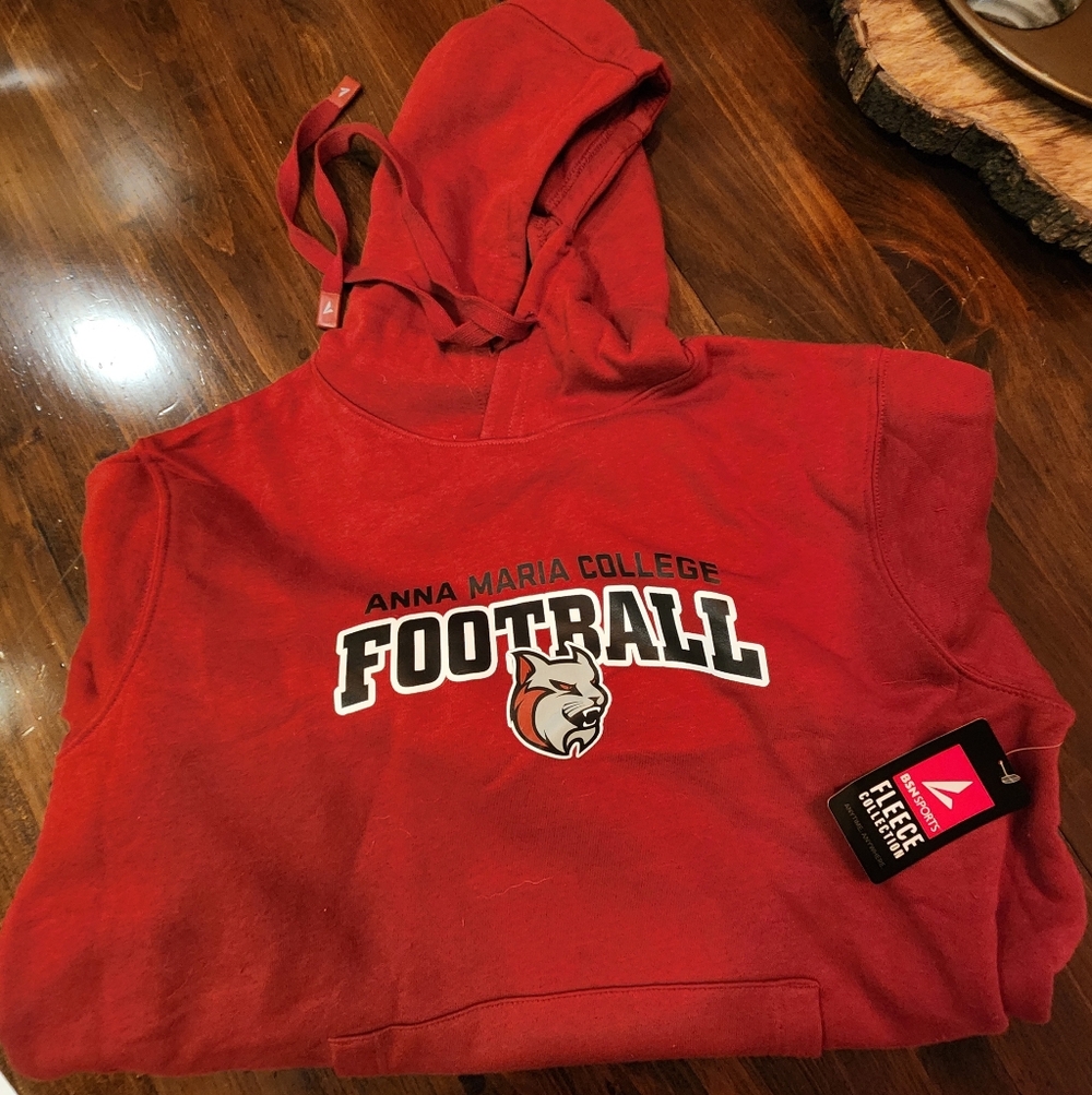 Anna Maria College Red Hoodie